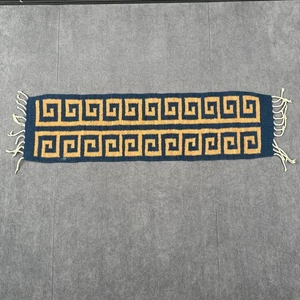 Antik Stammes traditionelles afrikanisches Kuba Tuch Raffia Textil 7"x25" - Bild 1 von 8