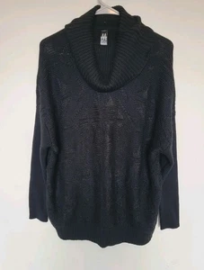 Nuevo con etiquetas Suéter Pullover Marla Wynne Para Mujer Negro Cuello Capucha Talla Pequeña - Imagen 1 de 10