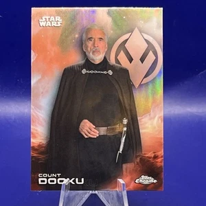Count Dooku 2025 Topps Chrome Star Wars Refractor - Picture 1 of 6