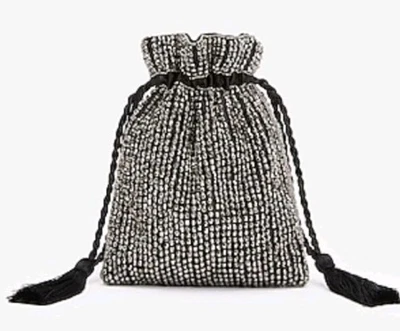 Bolso tipo cubo con tachuelas con estrás adornado Express negro brillante  Foto 1 de 4