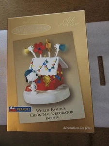 NIB Hallmark Keepsake 2003 Snoopy World-Famous Christmas Decorator Ornament - Picture 1 of 7