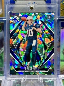 2024 Phoenix Rookie Silver Cracked Ice Prizm SP Drake Maye New England Patriots - Picture 1 of 2