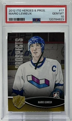 Mario Lemieux PSA 10 -2012 ITG Heroes & Prospects Portrait -Penguins, HOF - Image 1 of 4