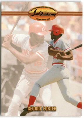1993 Ted Williams #29 George Foster  Cincinnati Reds - Image 1 of 2