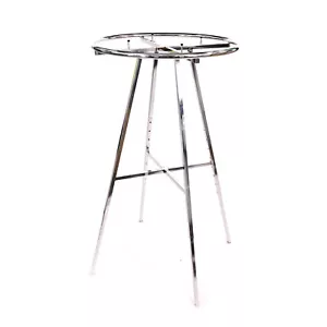 SSWBasics cremagliera rotonda cromata KD - porta abiti al dettaglio - robusto metallo cromato - Foto 1 di 2