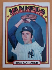 1972 O PEE CHEE OPC BASEBALL 22 ROB GARDNER YANKEES  EX