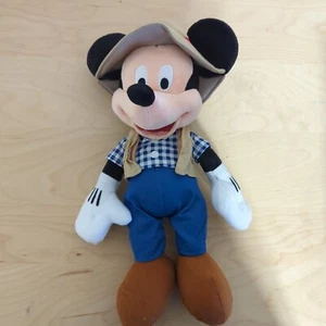Disney Mickey Mouse Fisherman Plush 15 Inches with Hat and Vest - Picture 1 of 12