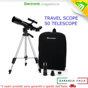 TELESCOPIO TRAVEL SCOPE 50 CELESTRON ASTRONOMIA 360mm + 2 OCULARI + ZAINO - Foto 1 di 1