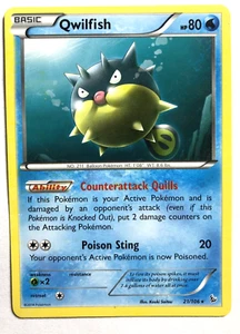 Qwilfish 21/106 XY Flashfire Pokemon regolare raro LEGGERMENTE GIOCATO LP - Foto 1 di 2