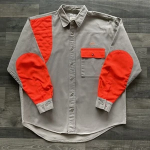 Team Realtree Shooting Shirt Men’s XL Tan Blaze Orange Heavy Cotton Hunting - Picture 1 of 13
