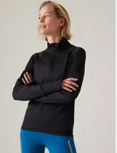 Athleta Whistler Half Zip Top | EUC, Medium, Cosmos Reflective Black, Langarm - Bild 1 von 5
