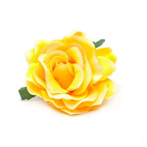 2x Fabric Rose Flower Large Hair Clamp Claw Clip Corsage Wedding Bridal Hairpin# - Picture 1 of 23