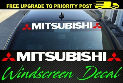 For Mitsubishi Windshield Logo sticker Lancer Triton outlander Evolution Pajero - image 1 of 4