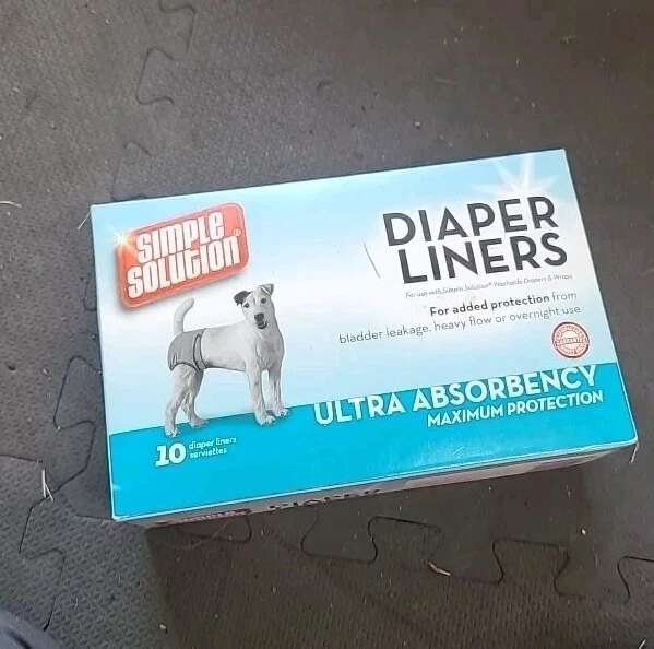 Simple Solution Dog Disposable Diaper Liners Light Absorbency 10 Count - Image 1 of 2