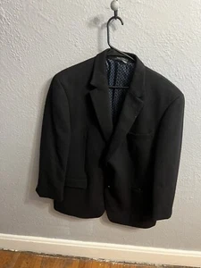 Abrigo deportivo de pelo camel negro de dos botones 44R Michael Kors para hombre - Imagen 1 de 9