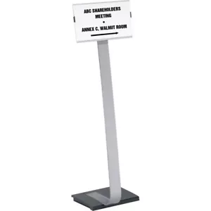 Durable 4814 Aluminum Acrylic Info Sign - Picture 1 of 5