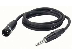 XLR Male on Klinke Stereo negro 6m - Imagen 1 de 1