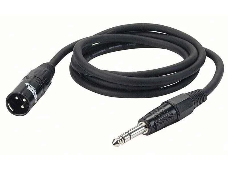 DAP AUDIO XLR macho a jack estéreo negro 6m
