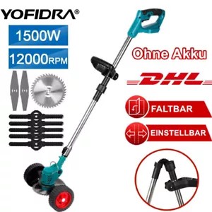 YOFIDRA® Faltbar Akku Rasentrimmer Freischneider Motorsense Für Makita 18V Akku - Bild 1 von 15