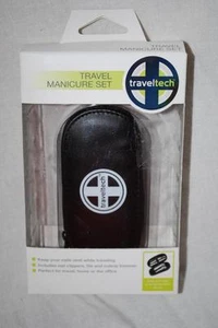 Traveltech 9050 Set Manicure da Viaggio Tagliaunghie File Taglia Cuticole con Custodia - Foto 1 di 1