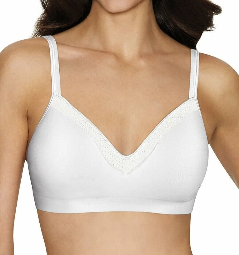 Hanes G199 SmoothTec ComfortFlex Fit Wirefree Bra Size Small White - Image 1 of 2