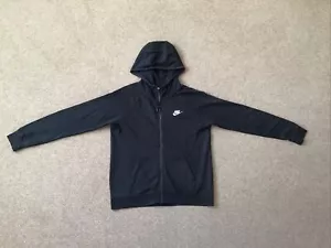 Nike Essential Full Zip Hoodie Black In Womens Size M USED WITH DEFECTS - Picture 1 of 6