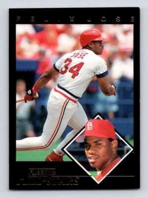 1992 Fleer All Stars #1 Felix Jose Cardinals NM - Image 1 of 2