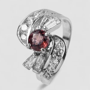Burma! Ravishing Rose Red Spinel 925 Sterling Silver Handmade Rings Size 5.5 - Picture 1 of 8
