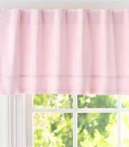 Pottery Barn Kids Light Pink Window Valance Curtain Topper 44” L x 18” W Lined - Picture 1 of 6
