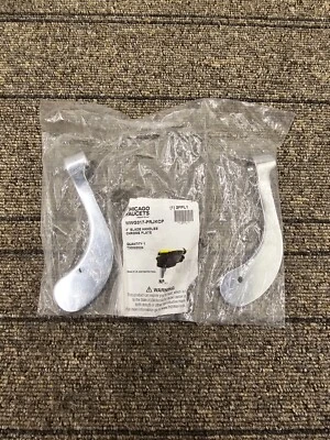 (QTY 2) Chicago Faucet Blade Handle 2FPL1 317-PRJKCP 4" Chrome Plated Die Cast