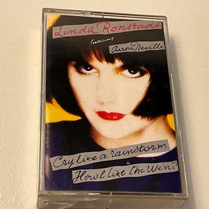 Linda Ronstadt Cry Like A Rainstorm Howl Like The Wind Cassette Tape 1989 - Foto 1 di 5