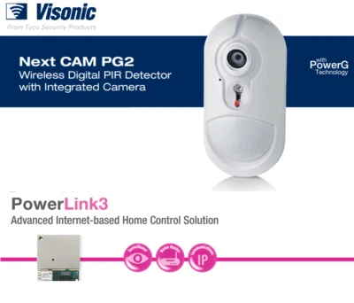 Visonic  Powerlink 3  Brodband IP Module + 1 pcs next cam pg2 915-0mhz usa - Image 1 of 4