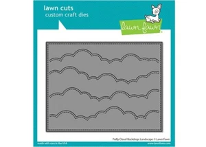 Lawn Fawn PUFFY CLOUD BACKDROP: LANDSCAPE Lawn Cuts Craft Cutting Dies LF2351 - Picture 1 of 1