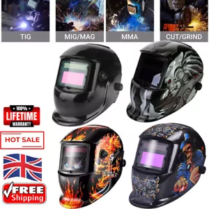 ARC TIG MIG Grinding Auto Darkening Welding Mask Solar Power Welders Helmet - Picture 1 of 20