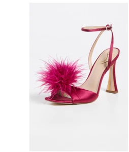 Sam Edelman Women Leon Ankle Strap High Heel Sandals Raspberry Size 6.5 440078 - Picture 1 of 2