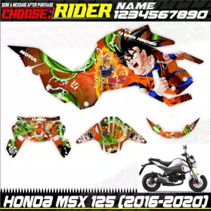 Kit Decals Compatible Honda GROM MSX 125 2016 to 2020 Graphics Stickers MSX125 - Foto 1 di 2