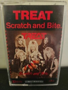 TREAT Scratch And Bite 1985 CASSETTE TAPE GLAM/HAIR METAL HARD ROCK - Picture 1 of 6