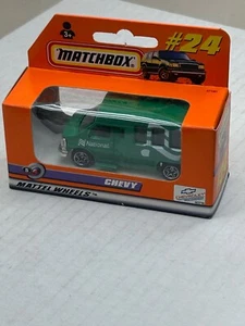 1998 MATCHBOX SUPERFAST #24 NATIONAL CHEVY TRANSPORT BUS NEW IN BOX - Picture 1 of 3