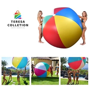 6 ft Giant Inflatable Beach Ball - Choose 'Merica or Classic Design - Extra L... - Picture 1 of 8