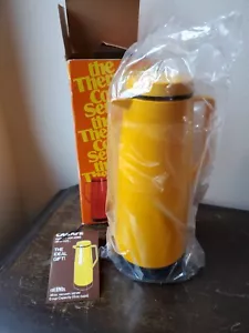 VTG 1975 The Thermos Coffee Server Yellow 90Q 36 oz. 6 cup Capacity New Open Box - Picture 1 of 13