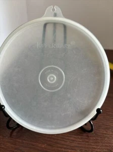 Coperchio di ricambio vintage Tupperware 238-42 tondo 5" usato linguetta B - Foto 1 di 4