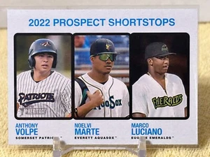 2022 Topps Heritage Minor League VOLPE/MARTE/LUCIANO Prospect Card #185 - Picture 1 of 2