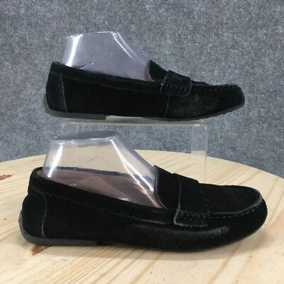 Me Too Shoes Womens 9 M Dawson14 Loafer Black Leather Slip On Casual Moc Toe - Image 1 of 4