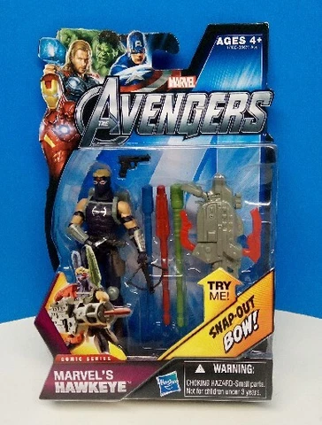 Hasbro Marvel Avengers Movie 3.75 " Action Figure Marvels Hawkeye SnapOut Bow Cover