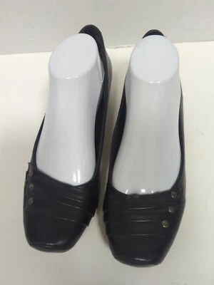 Yuu Renner Cuero Sin Cordones Damas Talla 10M Ballet Cuña Negro Carrera Viaje  Foto 1 de 4