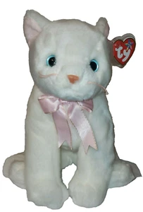 Ty Beanie Buddy - FLIP the White Cat (9.5 Inch) MWMT Plush Stuffed Animal Toy - Picture 1 of 9