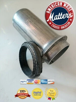 2.5" 2 1/2 Donut Gasket KIT with Exhaust Pipe Repair End Chevy GMC Ford SB BB - Image 1 of 3