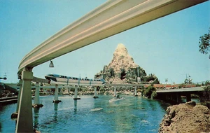Vintage Disneyland Einschienenbahn U-Boot Lagune Magic Kingdom Postkarte - Bild 1 von 2