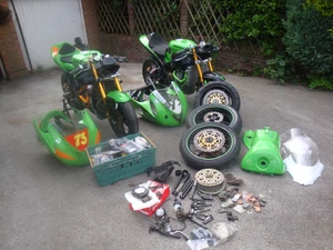 ZX6RR SUPERSPORT + ZX6RR SUPERSPORT TRACK RACE BIKE PACKAGE,BIG SPEC 125-129BHP - Picture 1 of 12