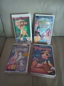 4 LOT Rare SEALED Walt Disney VHS Tapes 4 Masterpiece Collection Please Read - Picture 1 of 9